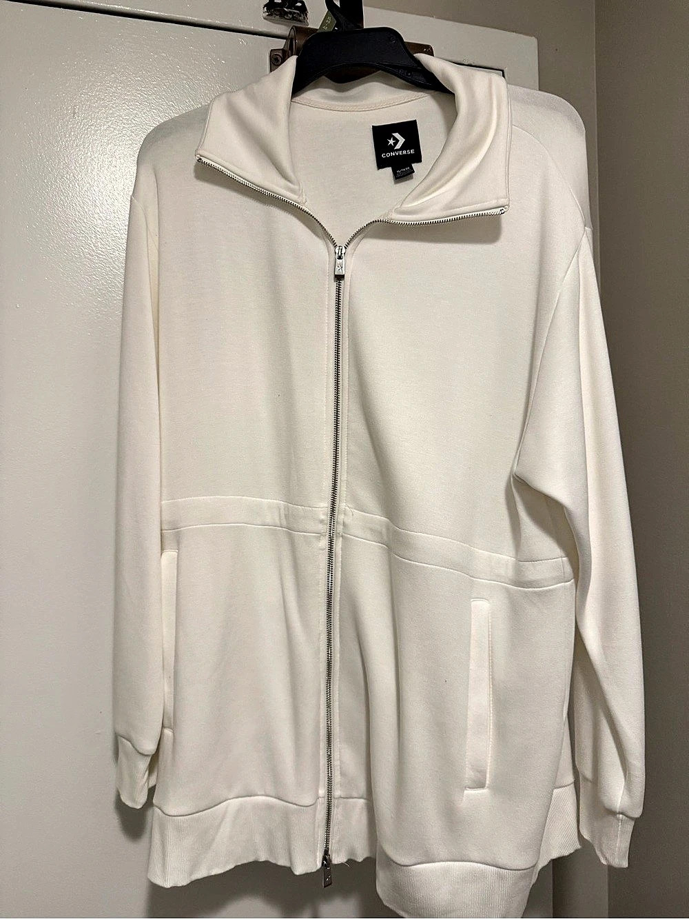 Converse Women's White Zip Jacket